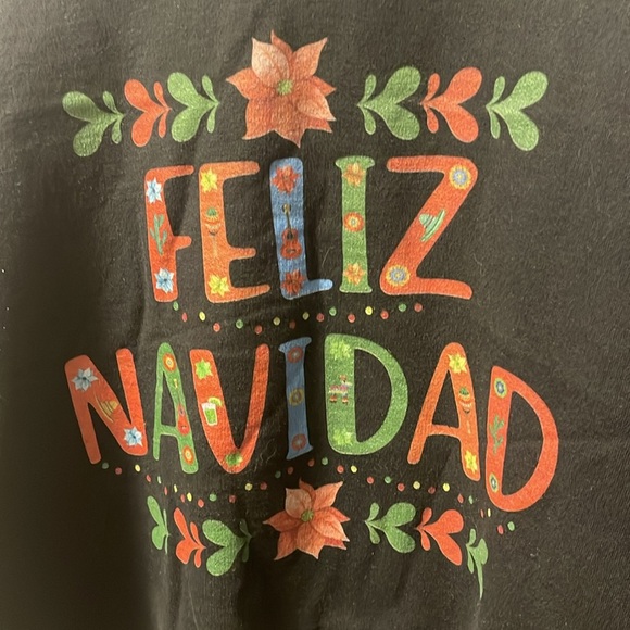 Gildan Feliz Navidad Sweatshirt XL - Picture 2 of 4